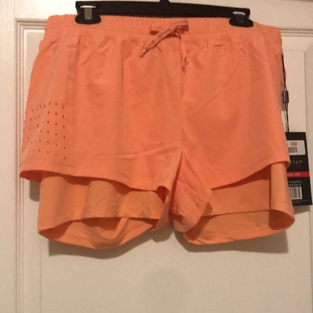 NWT Spyder Stretch-Woven Shorts - Built-In Liner Shorts